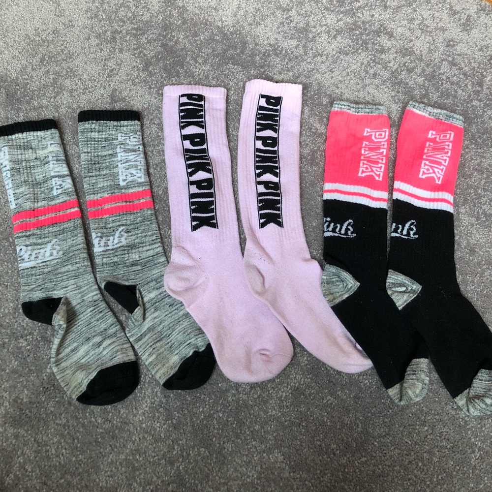 Set of 3 Victoria’s Secret PINK socks